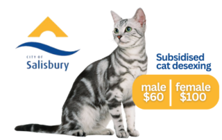 Subsidised cat desexing program for City of Salisbury residents – National Desexing Network